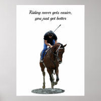 Poster Du Cheval Et De L'Auteur De La Gallopée Tho