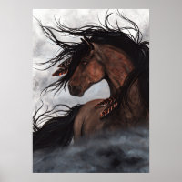 Poster du cheval Majestic par Bihrle