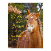Poster du cheval souriant de la Bible espagnole