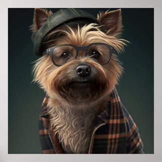 Poster du Chien Hipster de Cairn Terrier