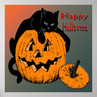 Poster du Citrouille de chat noir