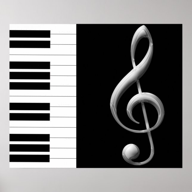 Poster du Clef de Piano Treble (Devant)