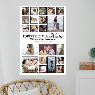 Poster du collage de photos commémoratives