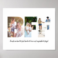 Poster du collage photo BFF