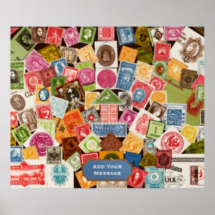 Poster du collectionneur de timbres