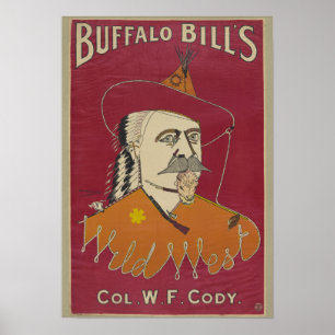 Poster du colonel W. F. Cody de Buffalo Bill