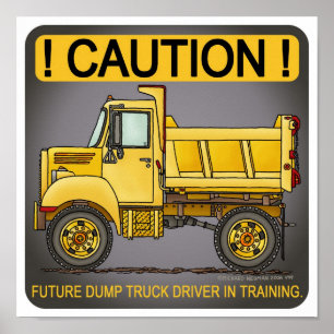 Poster du conducteur de camion de vidange Future I