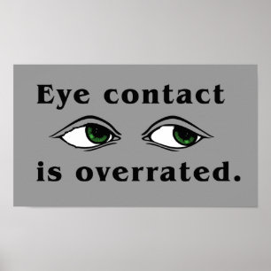 Poster du contact oeil