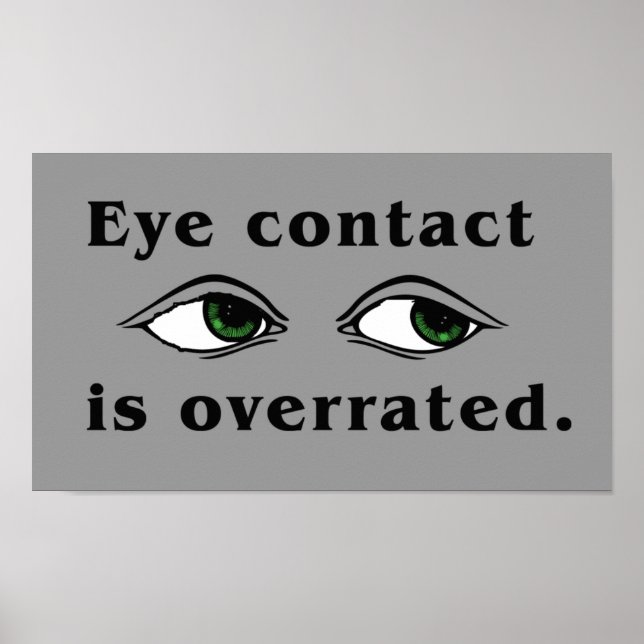 Poster du contact oeil (Devant)