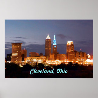 Poster du cool Blue Cleveland Ohio