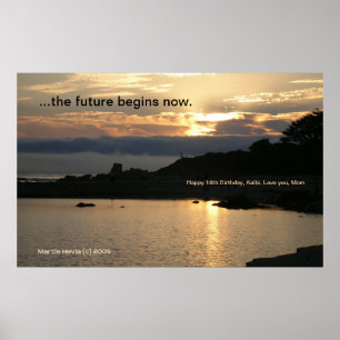 Poster du coucher de soleil Carmel Gold (Personnal