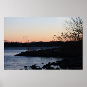 Poster du coucher de soleil de la baie 4015