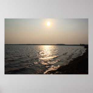 Poster du coucher de soleil de l'île d'Assateague