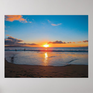 Poster du coucher de soleil de Maui