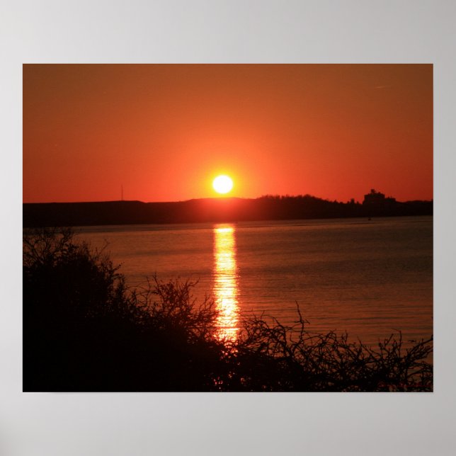 Poster du coucher de soleil de Patapsco (Devant)