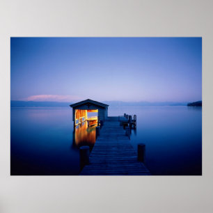 Poster du coucher de soleil sur le lac Tahoe