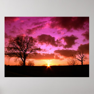 Poster du coucher du soleil