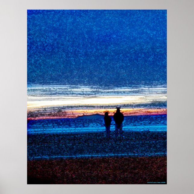 Poster du coucher du soleil (Devant)