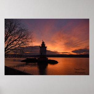 Poster du coucher du soleil à Tarrytown