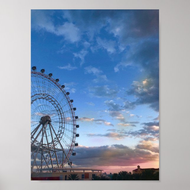 Poster du coucher du soleil d'Orlando (Devant)