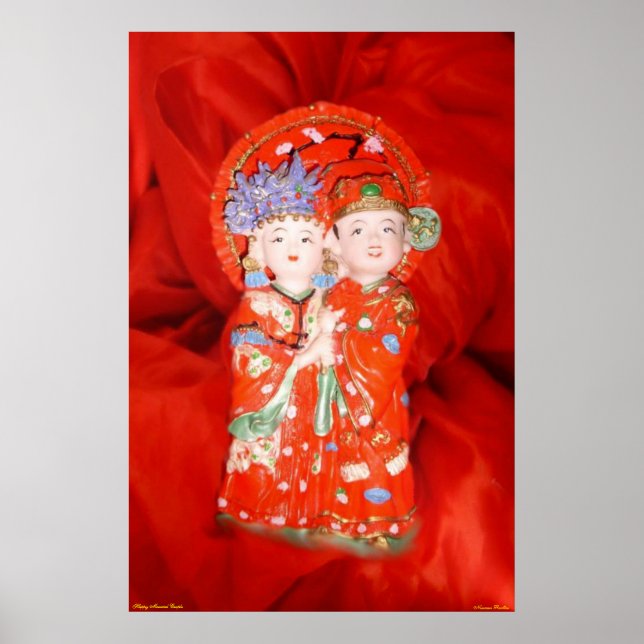 Poster du couple marié heureux (Devant)