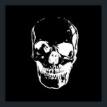 Poster du crâne - Black & White Pop Art, Imaginair<br><div class="desc">Imaginaire Art Skull Skeleton Image négative Poster Imprimer - Heaved Metal Punk Rock College Retro Art</div>