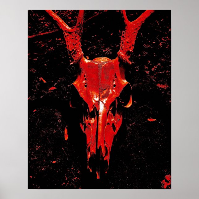 Poster du crâne de cerf (Devant)