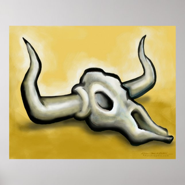 Poster du crâne de vache (Devant)