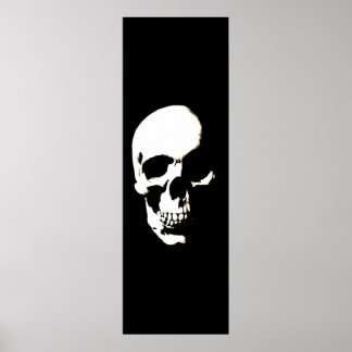 Poster du crâne - Oeuvre d'Imaginaire noir et blan