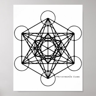 Poster du cube de Metatron