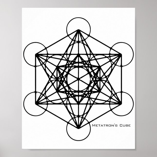 Poster du cube de Metatron (Devant)