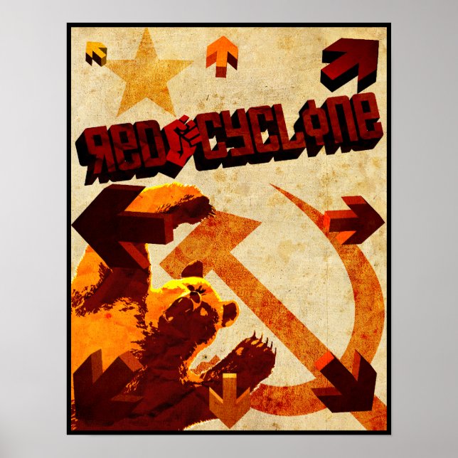 Poster du Cyclone rouge (Devant)