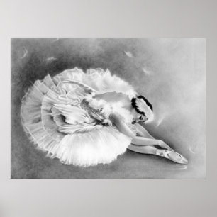 Poster du cygne mourant de Ballerina