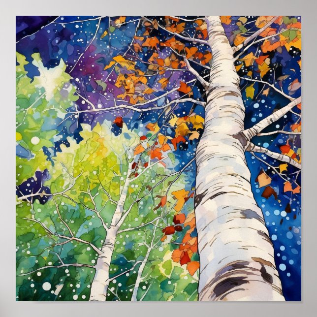 Poster du décor de la forêt de nuit (Devant)