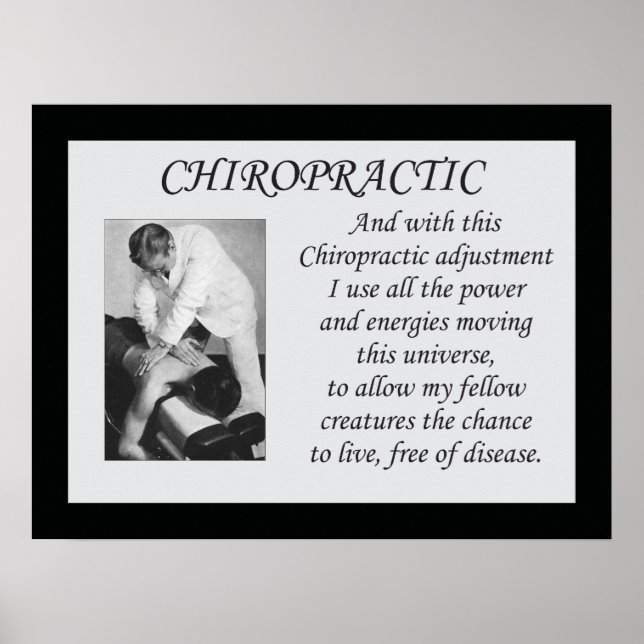 Poster du devis d'ajustement chiropratique (Devant)