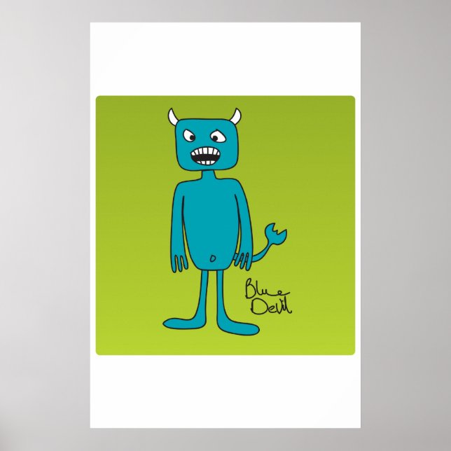 Poster du diable bleu (Devant)