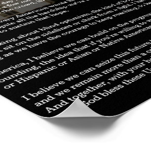 Poster du discours de victoire du président Obama