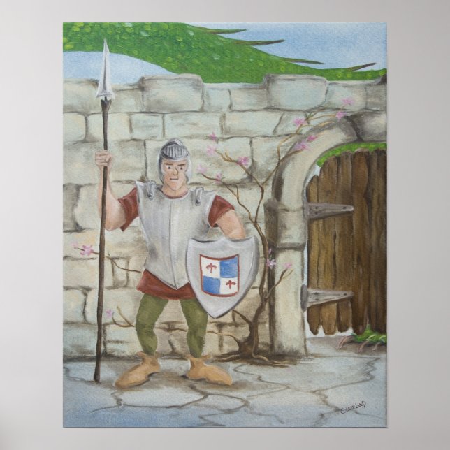 Poster du dragon et du chevalier (Devant)