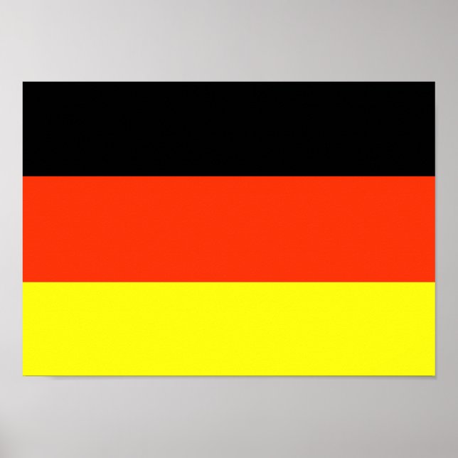 Poster du drapeau allemand (Devant)