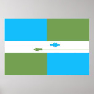 Poster du drapeau athée