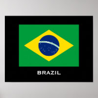Poster du drapeau brésilien