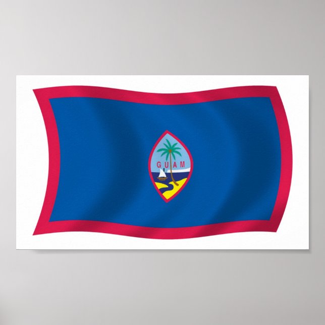 Poster du drapeau de Guam Imprimer (Devant)