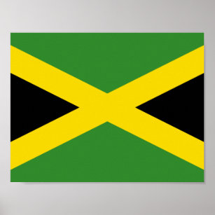 Poster du drapeau de la Jamaïque