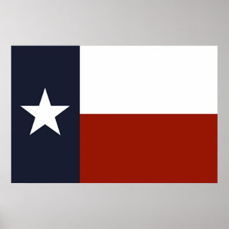 Poster du drapeau du Texas