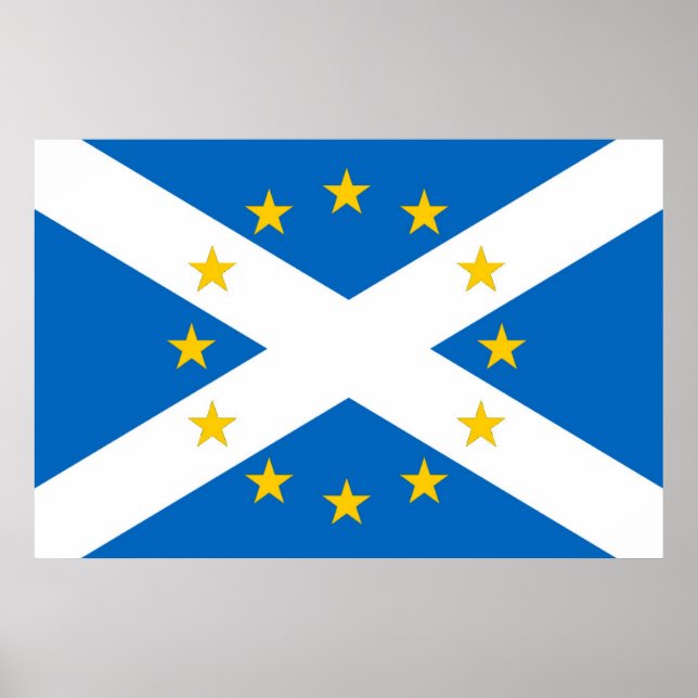 Poster du drapeau européen indépendant Scotland Im (Devant)