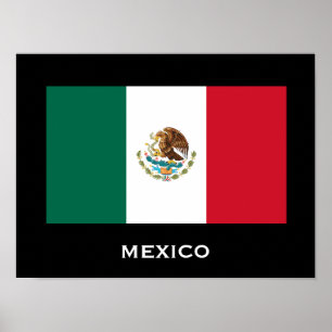 Poster du drapeau mexicain