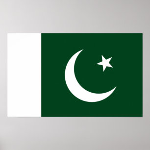 Poster du drapeau pakistanais