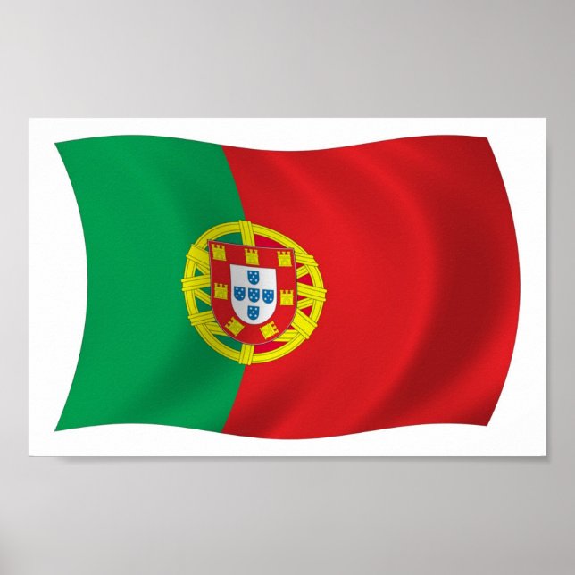 Poster du drapeau portugais (Devant)
