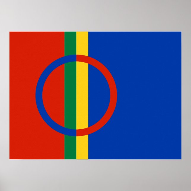 Poster du drapeau sami (Devant)