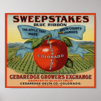 Poster du Étiquette Swestakes Fruit Crate